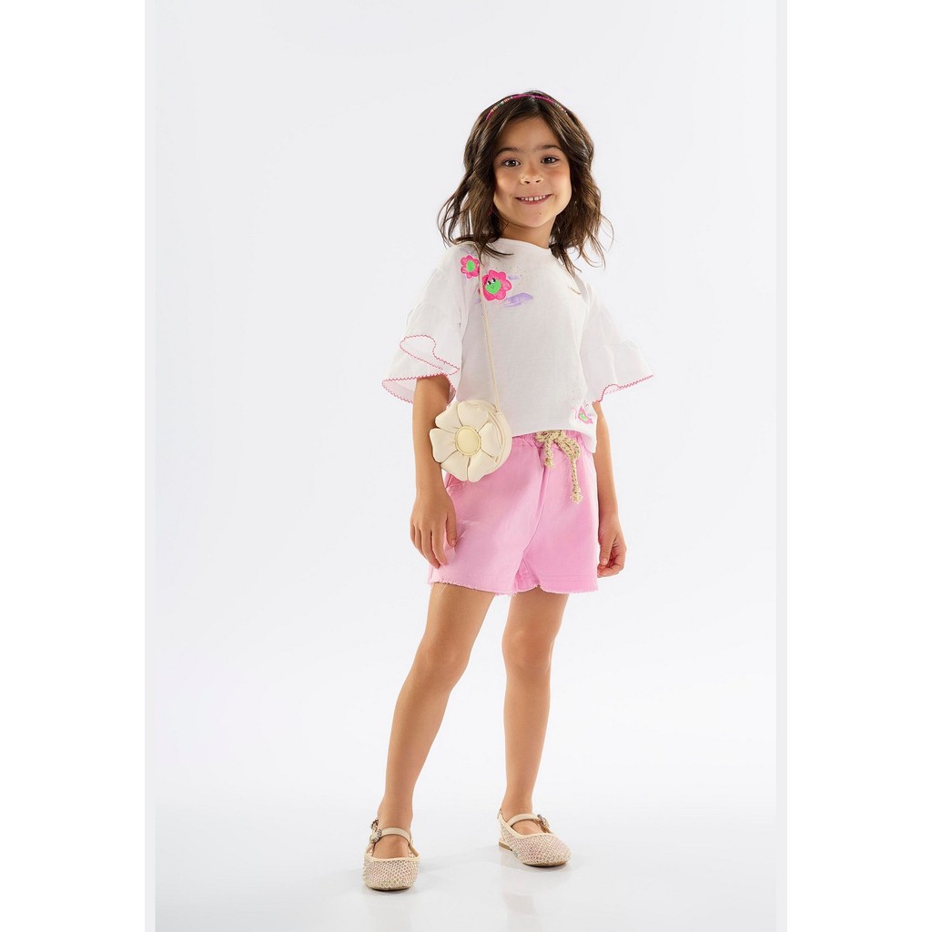 Blusa Infantil para Menina em Meia Malha Up Baby em Oferta na Shopee