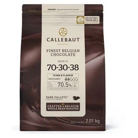 Chocolate Belga Callebaut - Gotas Amargo - 70-30-38-BR-U76 - 2 kg - Rizzo em Oferta na Shopee