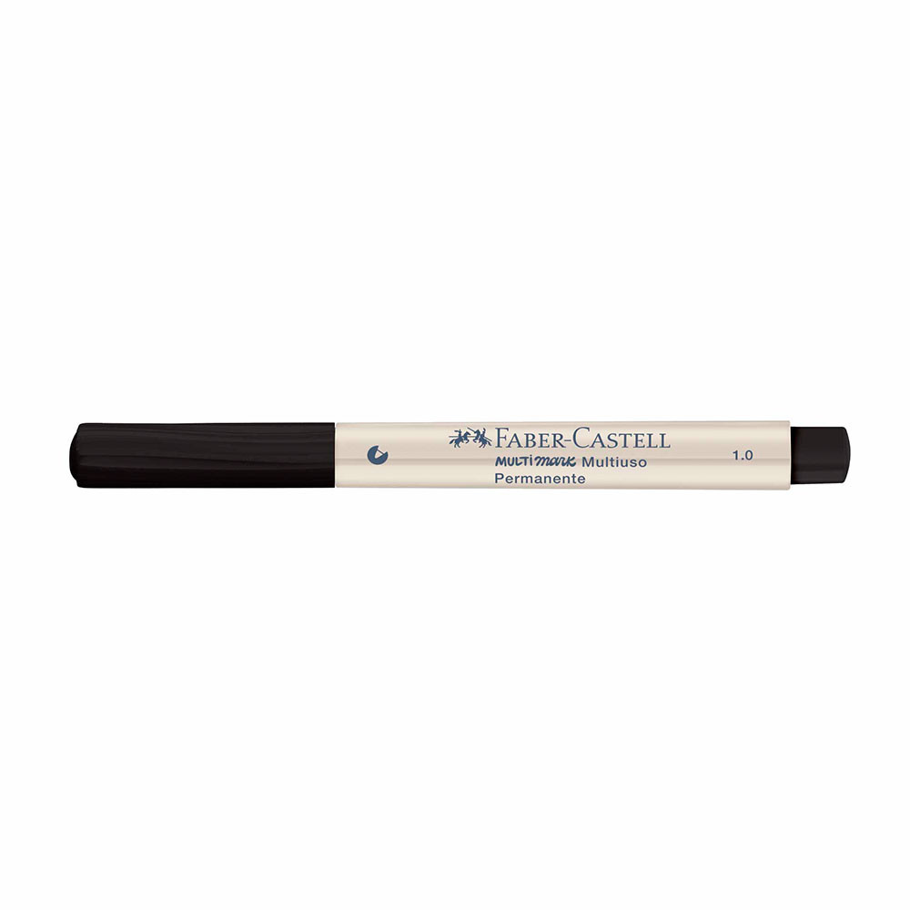 Pincel marcador multisuperfícies Multimark 1.0mm Preto MM/10PT712ZF Faber-Castell em Oferta na Shopee