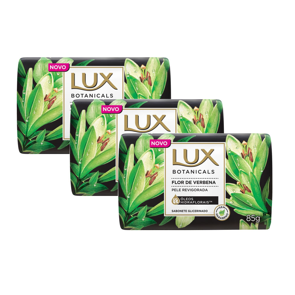 Kit 3 Sabonete em Barra Lux Botanicals Flor de Verbena 85g - Beauty
