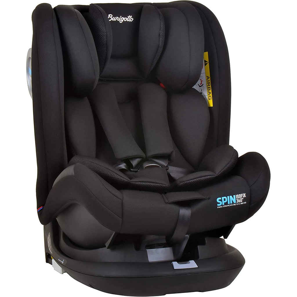 Cadeira Infantil p/ Carro 360 c/ Isofix Spin Black - Burigotto