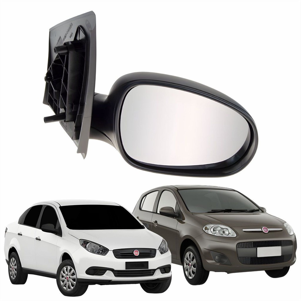 Retrovisor Fiat Grand Siena 2012 Até 2021 Palio 2012 Até 2016 Sem Controle Lado Direito Passageiro Original