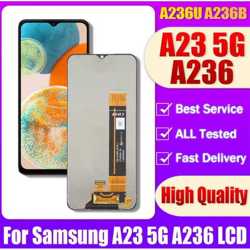 Tela Frontal Display Lcd A23 5g Oled Sm-a236 Samsung A236B A236U A236U1+ Película Pronto Entrega