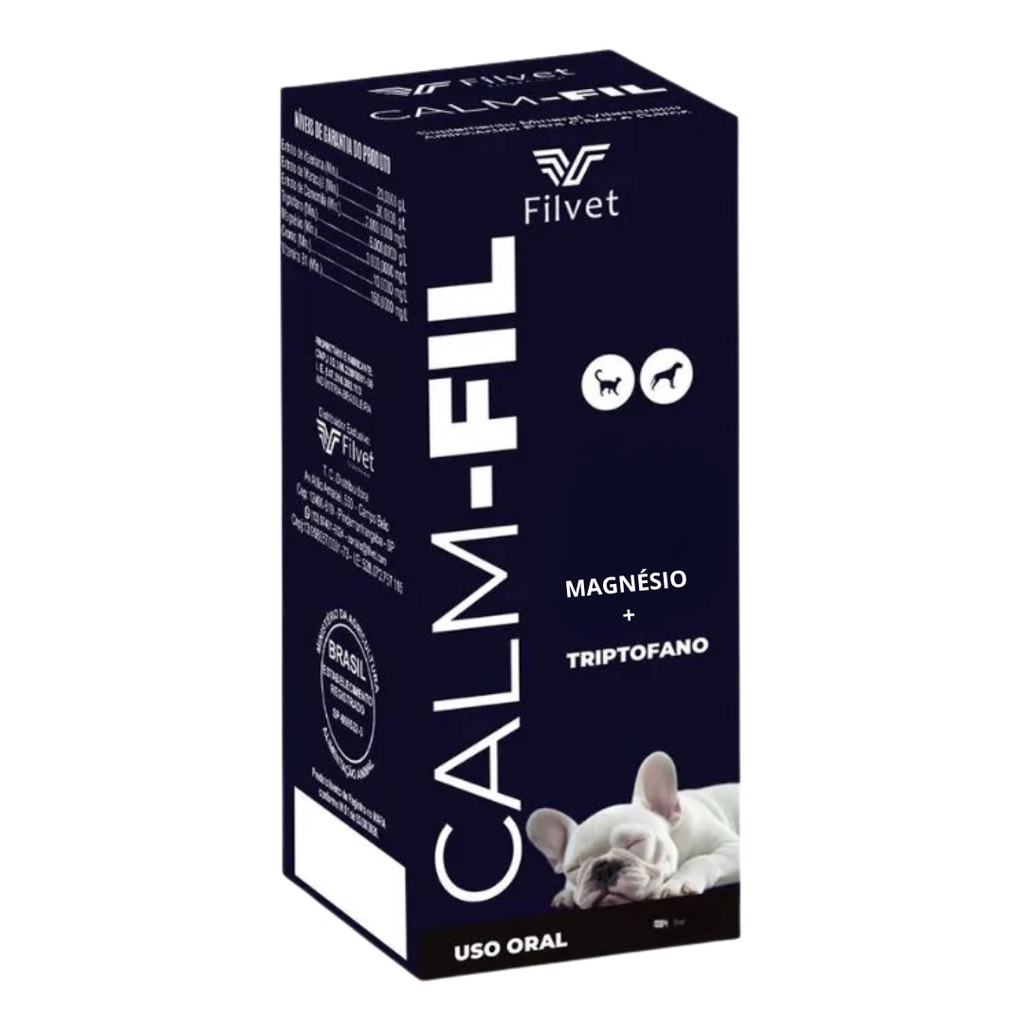 Calm-Fil Calmante Concentrado Para Cães E Gatos 30mL Filvet em Oferta na Shopee