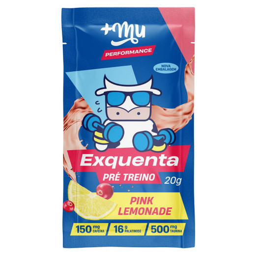 Exquenta Pré-Treino Performance sabor Pink Lemonade +Mu 20g - Health