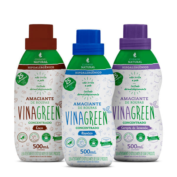 Kit Amaciantes Vinagreen: Coleção de Aromas em Oferta na Shopee