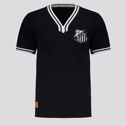 Camisa Santos Vintage Preta