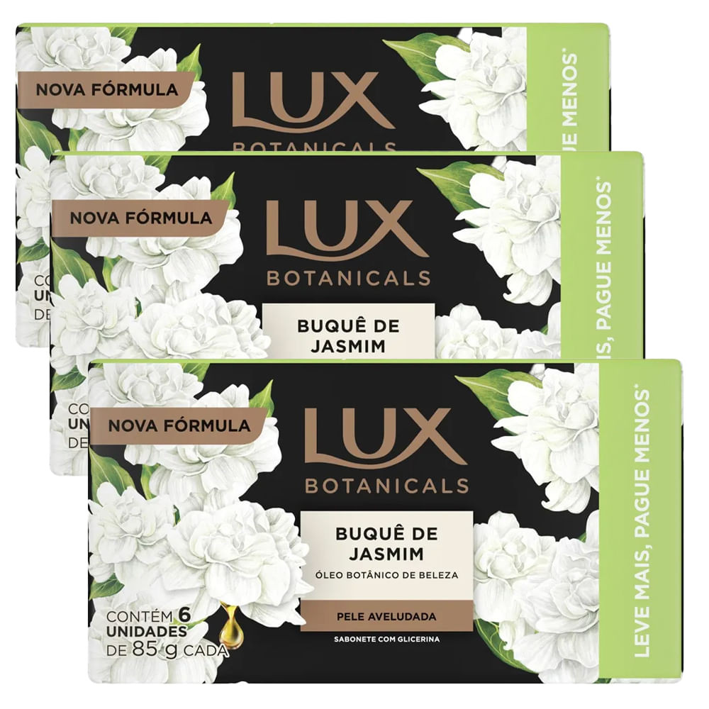 Kit Sabonete Em Barra Lux Botanicals Buquê Jasmim - 18 Unidades 85g - Beauty