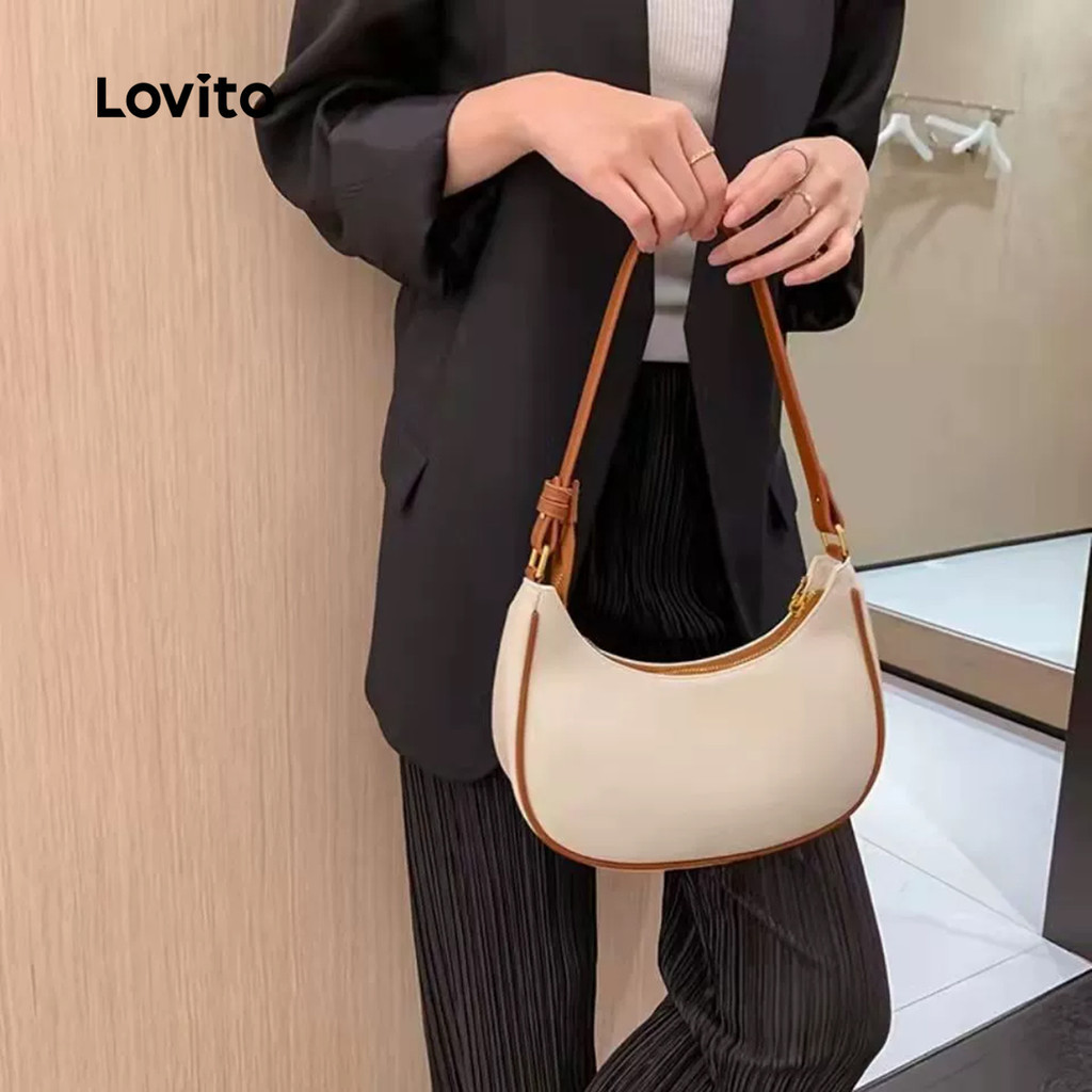 (Trendy) Lovito Bolsa Casual Dia Dos Namorados Versátil Bolsa De Ombro Pequena Para Mulheres LFA72036 em Oferta na Shopee