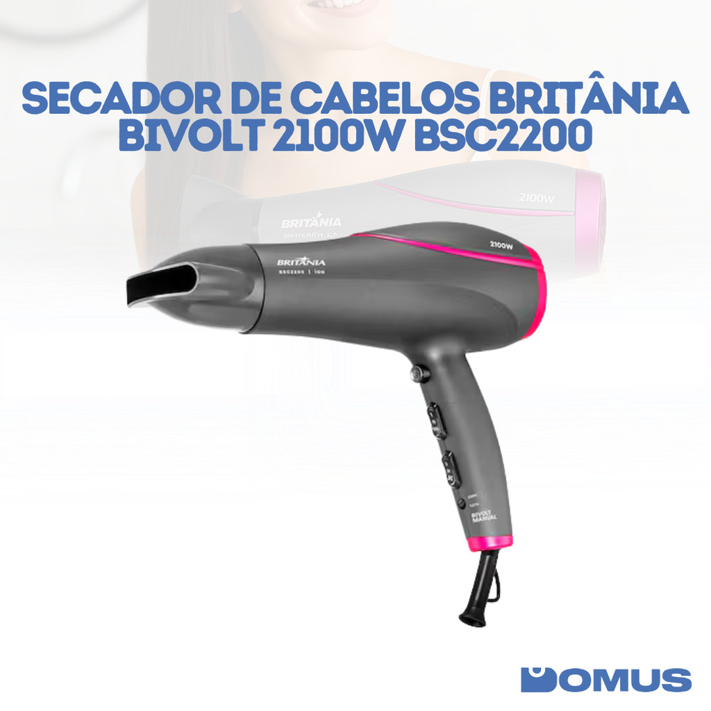 Secador de Cabelo 2100W Bivolt Britânia · foto 2