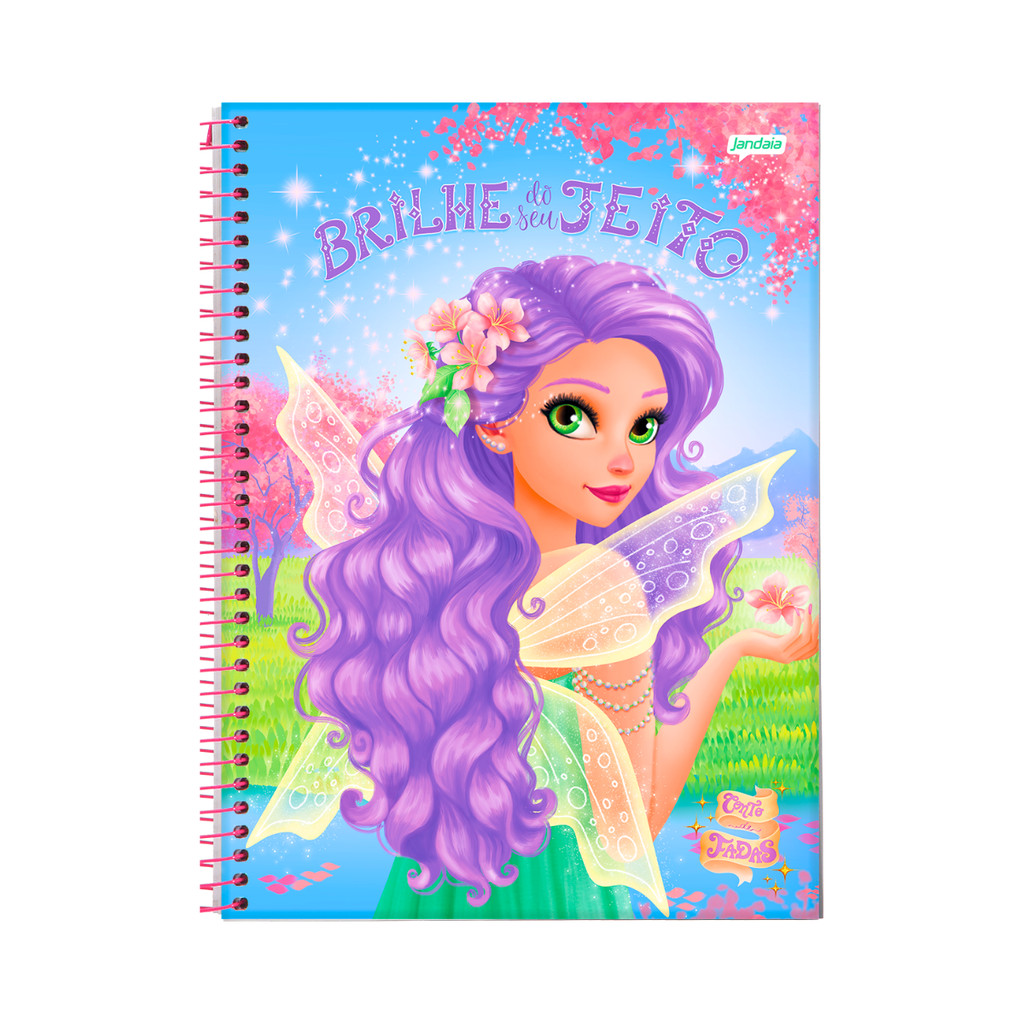 Caderno 1 Matéria Universitário 80 Folhas Conto De Fada - JANDAIA em Oferta na Shopee