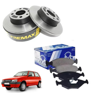 Par Disco Freio Solido + Jogo Pastilha Freio Uno 1990 Até 2013 - Fremax / SYL em Oferta na Shopee