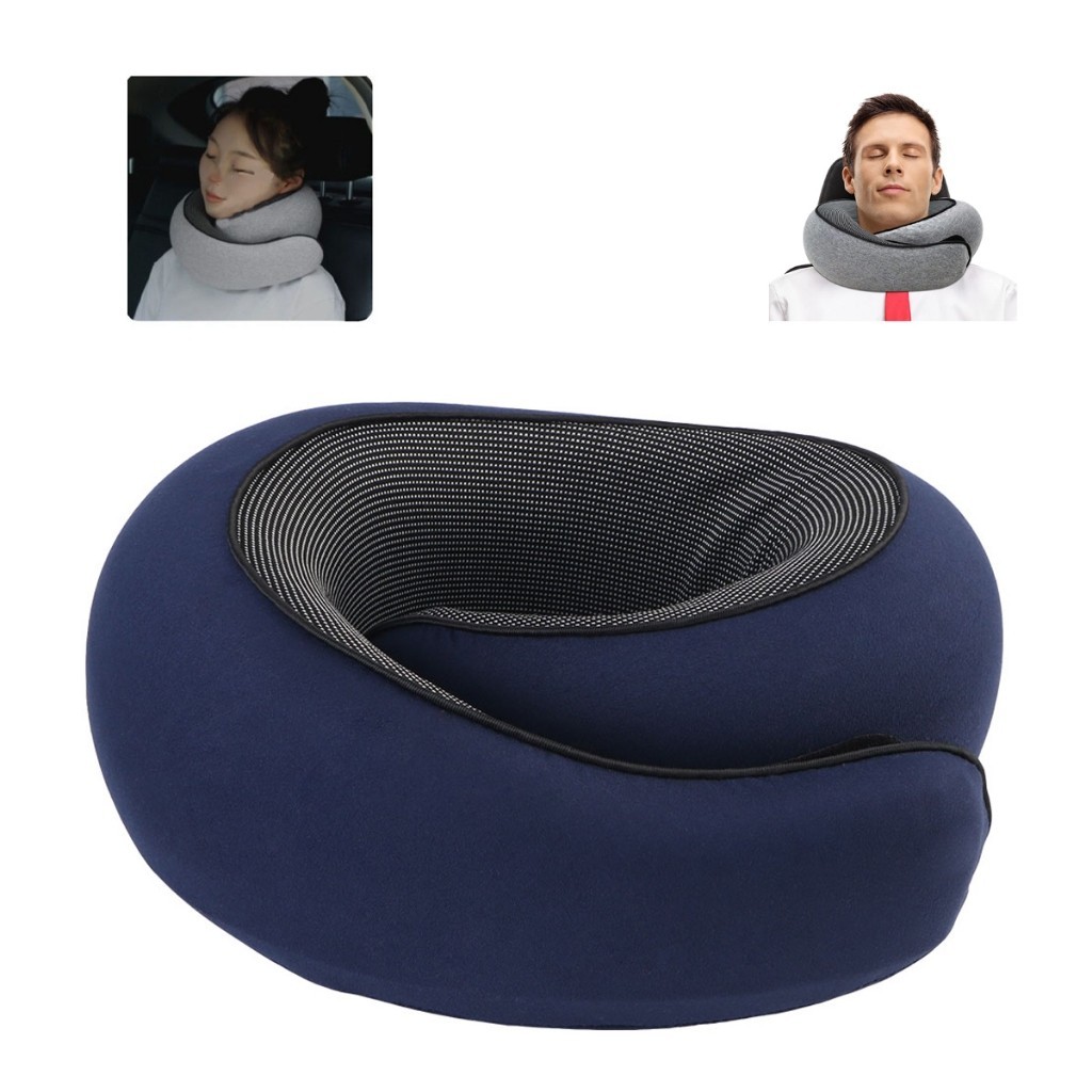 Imagem Travesseiro De Viagem Almofada Pescoço Carro Onibus Avião Confortável Macio Novidade