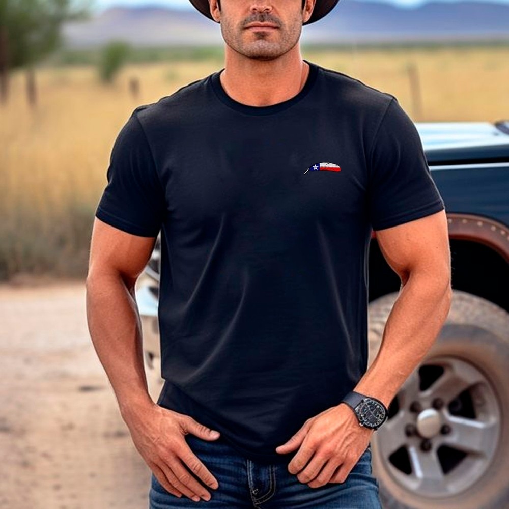 Camisa Camiseta country t-shirt "pena ESTAMPADA da bandeira do texas"