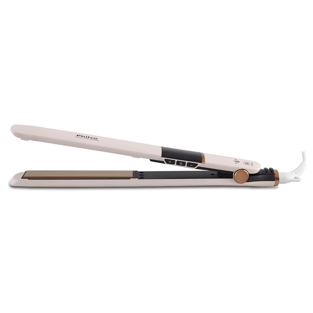 Prancha de Cabelo Philco Titanium Chrome Rose Bivolt PPR10 - Beauty