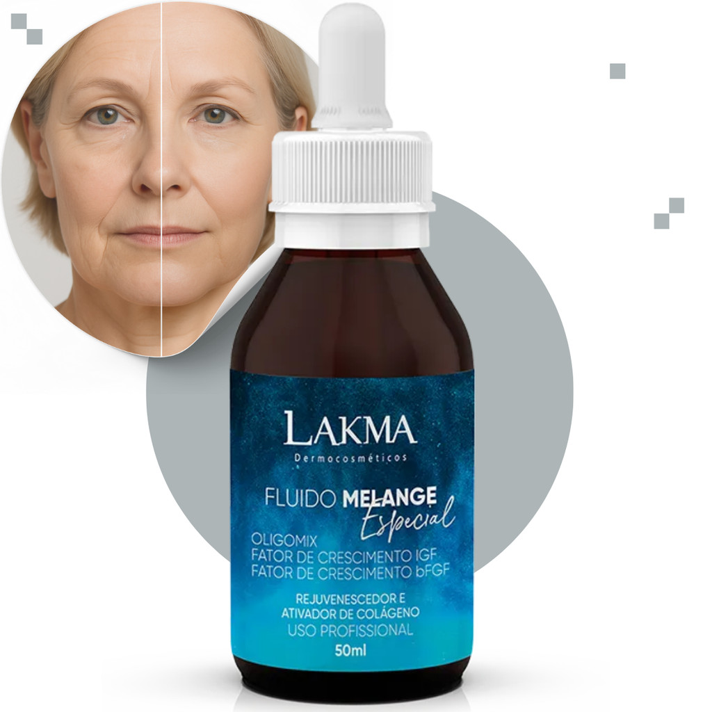 Sérum Fluído Melange Especial 50ml Lakma Rejuvenescedor Estimula Colágeno Todos Tipos de Pele