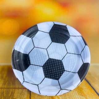 100 PRATO SOBREMESA FESTA  FUTEBOL BRANCO 15cm em Oferta na Shopee