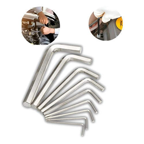 Kit Jogo de Chaves Allen Hexagonais Curta Sem Furo 1.5 A 10mm L Motores Bicicletas em Oferta na Shopee