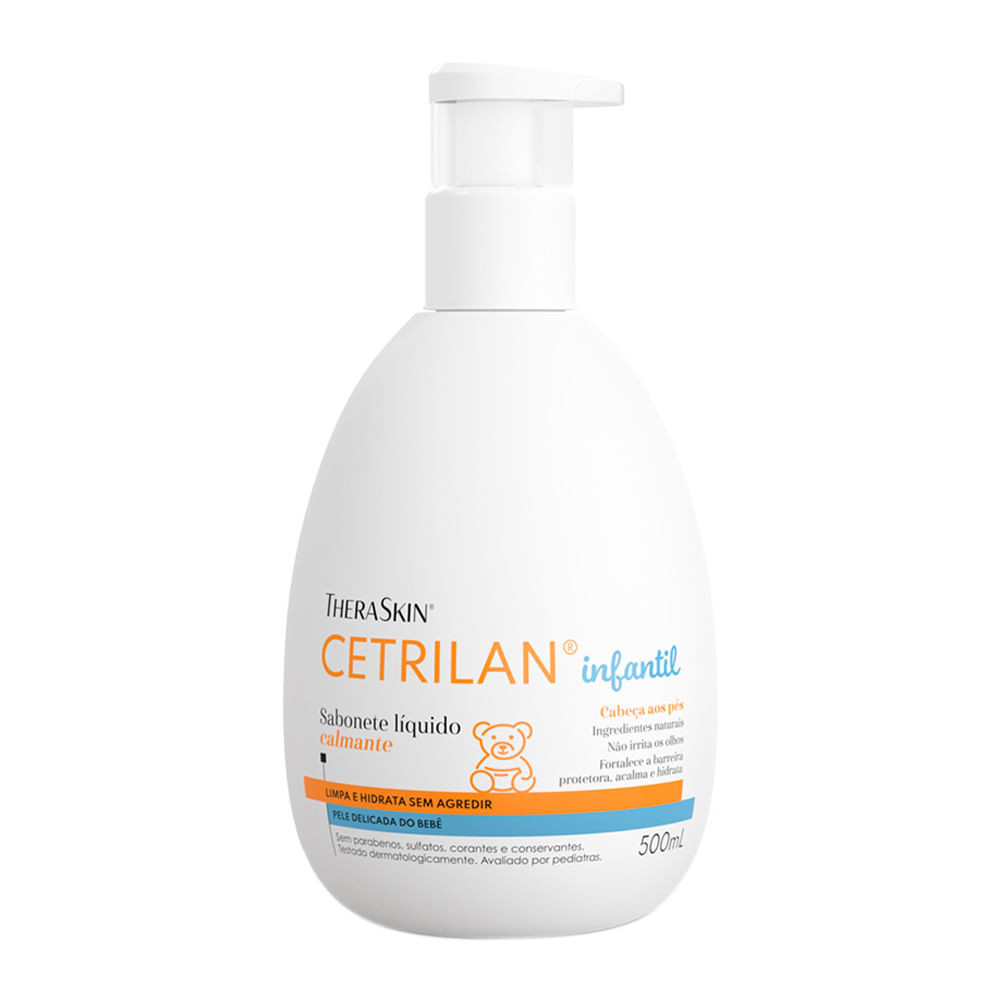 Cetrilan TheraSkin Sabonete Líquido Calmante Cabeça aos Pés 500ml - Mom & Baby