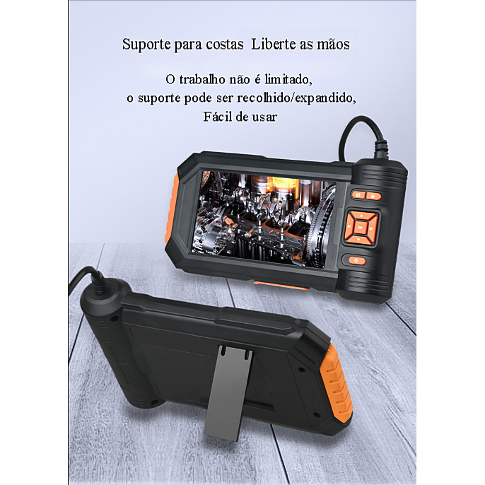 5 Polegada endoscópio Industrial 1080P HD único/duplo/triplo lente multímetro cabo IP67 à prova dip67 água carro Pipelin