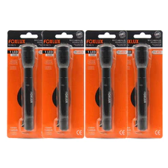 Lanterna LED em Alumínio Foxlux 15cm ML5 | resistência, portabilidade Kit com 4