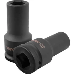 Soquete Sextavado Longo Impacto 19mm Encaixe 3/4 Vonder
