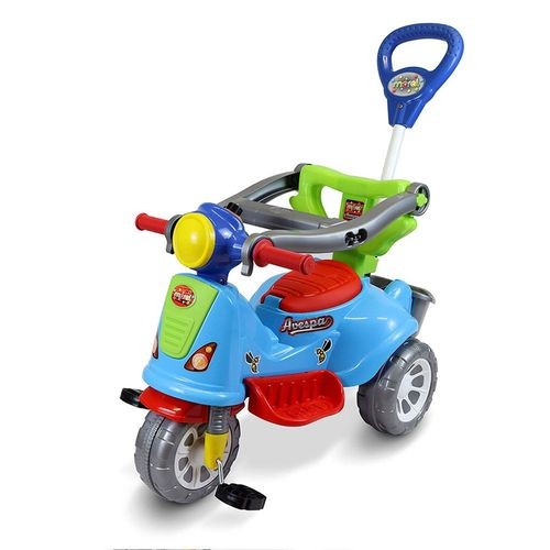 Carrinho Passeio Infantil Triciclo Avespa Colorido Crianca Bicicleta