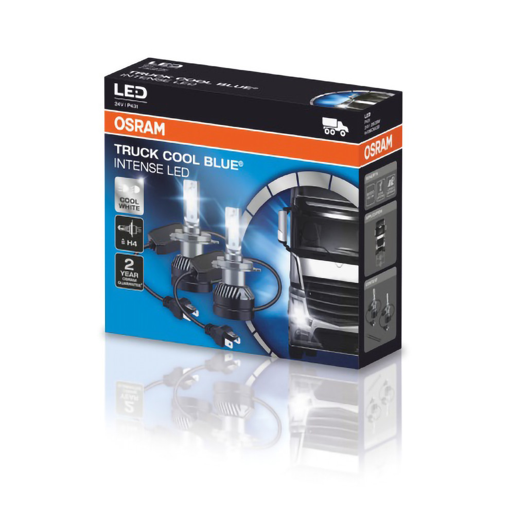 Par Lâmpada Led Osram H4 Truck Caminhão 6000K 24V Super Branca em Oferta na Shopee