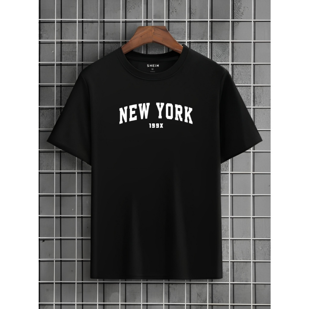 Camiseta New York 199X Masculino Unissex Promoção Elegante Estampada Camisa 100% Algodão Estilosa