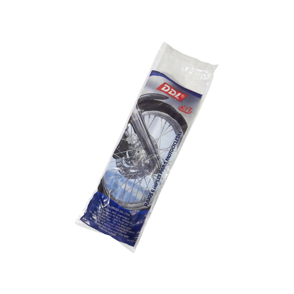 Raio de roda cromado 4 mm DDL dianteiro XTZ 250 Lander / XTZ 125