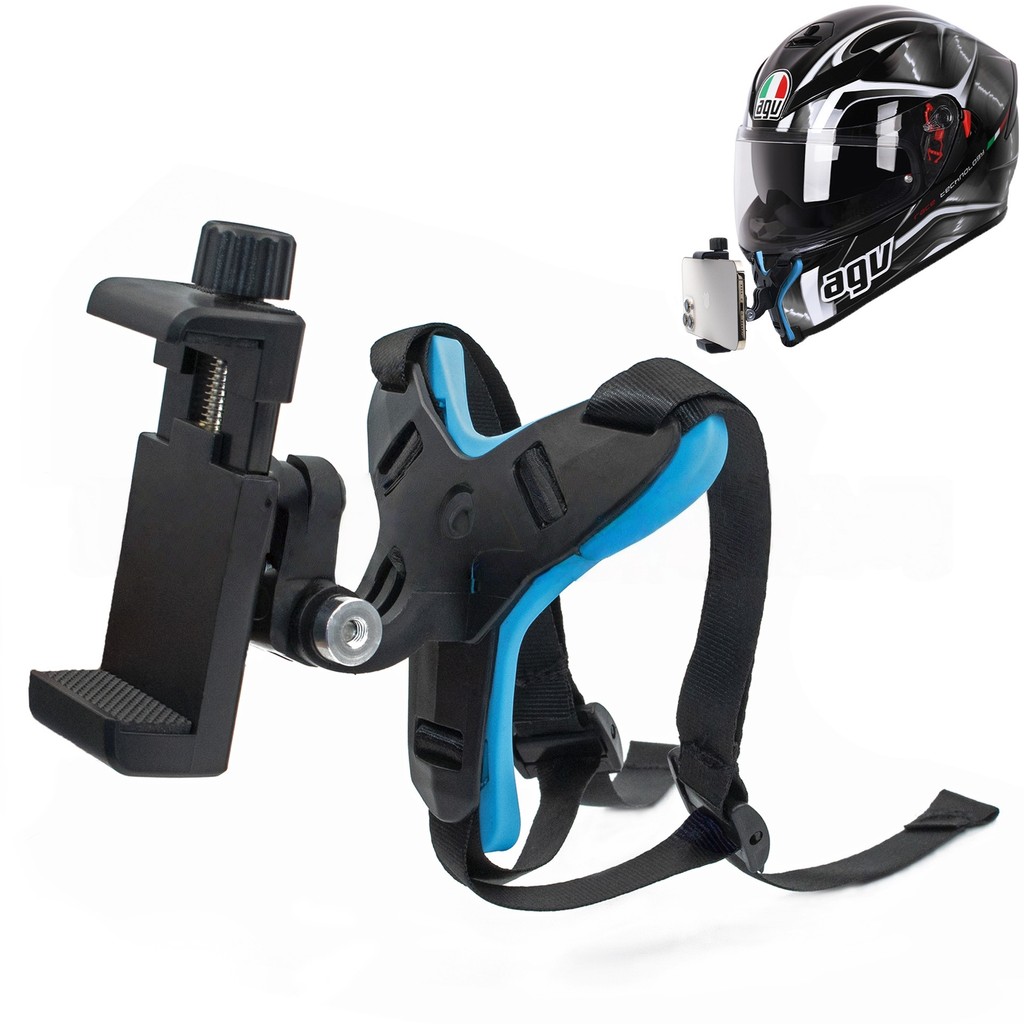 Suporte Para Capacete Acessórios Telefone Câmera De Ação Queixo Compatível Com E Celular Design Antiderrapante À Prova em Oferta na Shopee