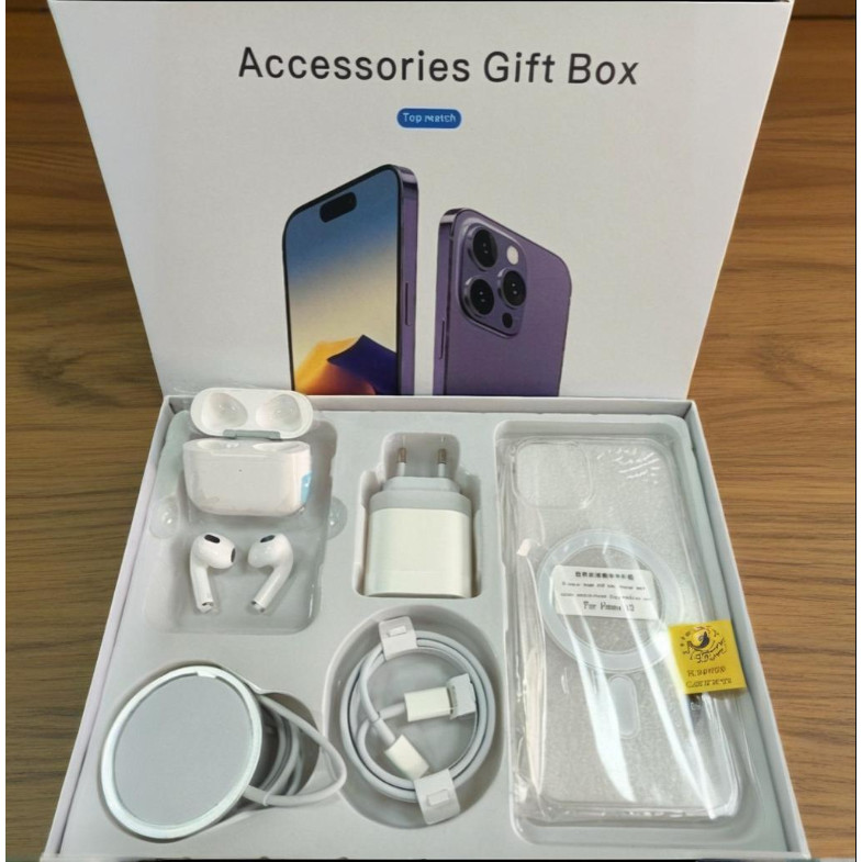 Capa para iPhone 5 em 1/carregador de indução/cabo de dados/fone de ouvido Bluet