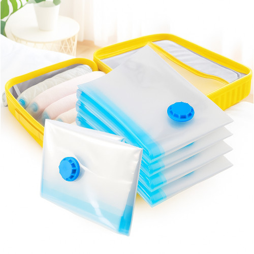 Kit 10 Sacos a Vácuo 60x80cm Hermético ParaToalhas Roupas e Edredom
