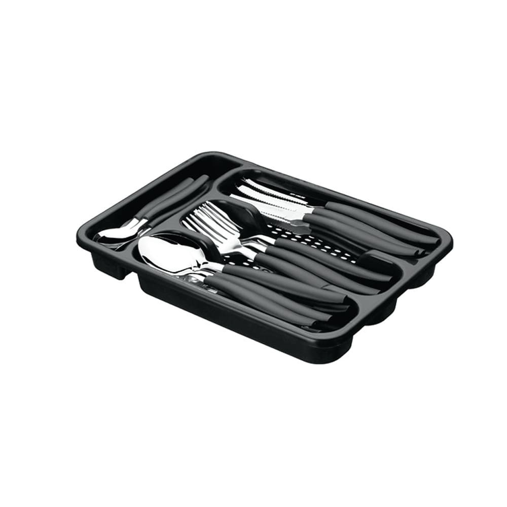 Jogo De Talheres Inox Com 24 Peças + Suporte Gaveteiro em Oferta na Shopee