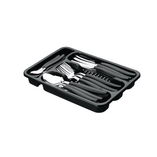 Jogo De Talheres Inox Com 24 Peças + Suporte Gaveteiro em Oferta na Shopee