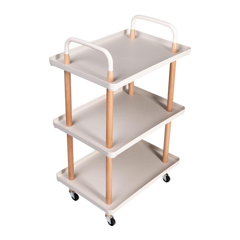 Carrinho Organizador Multiuso Zinnia Kyoto ZO6, Branco e Madeira, ZNC-OKYT-WT01 em Oferta na Shopee