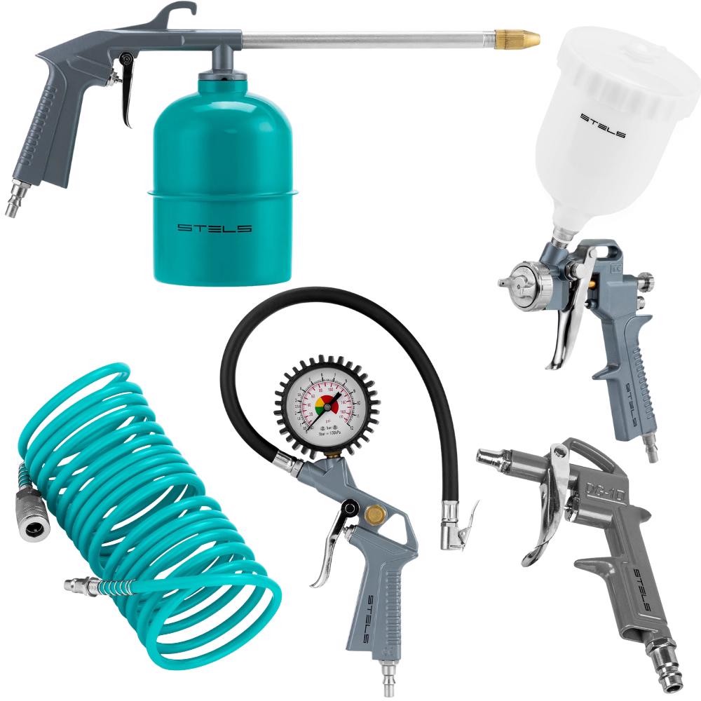 Kit Multiuso para Compressor com 5 Peças STELS