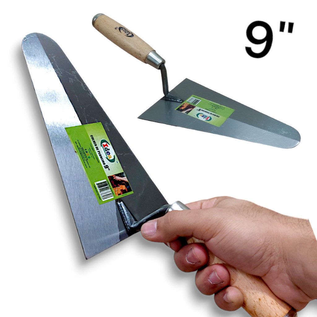 Colher De Pedreiro Canto Reto 8 Polegadas, Envio 24h Entrega rápida