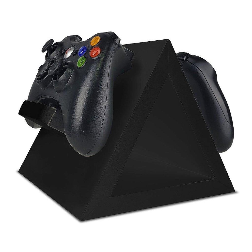 Suporte de Mesa 2 Controles Gamepad Playstation Xbox Ps3 Ps4 Ps5 Xbox 360 One Series X/S Spark Preto