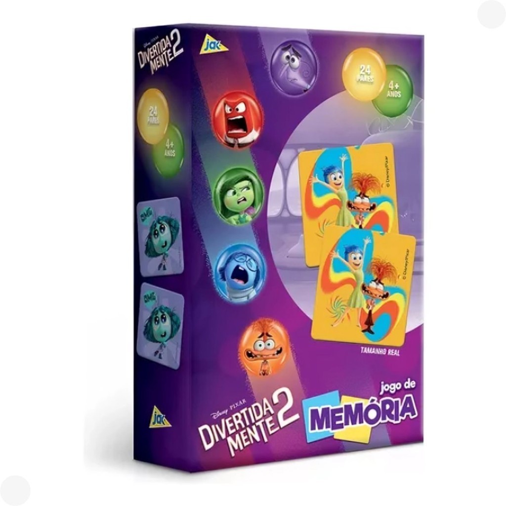 Divertidamente 2 Jogo De Memória 24 Pares 003210 - Toyster - Hobbies & Collections
