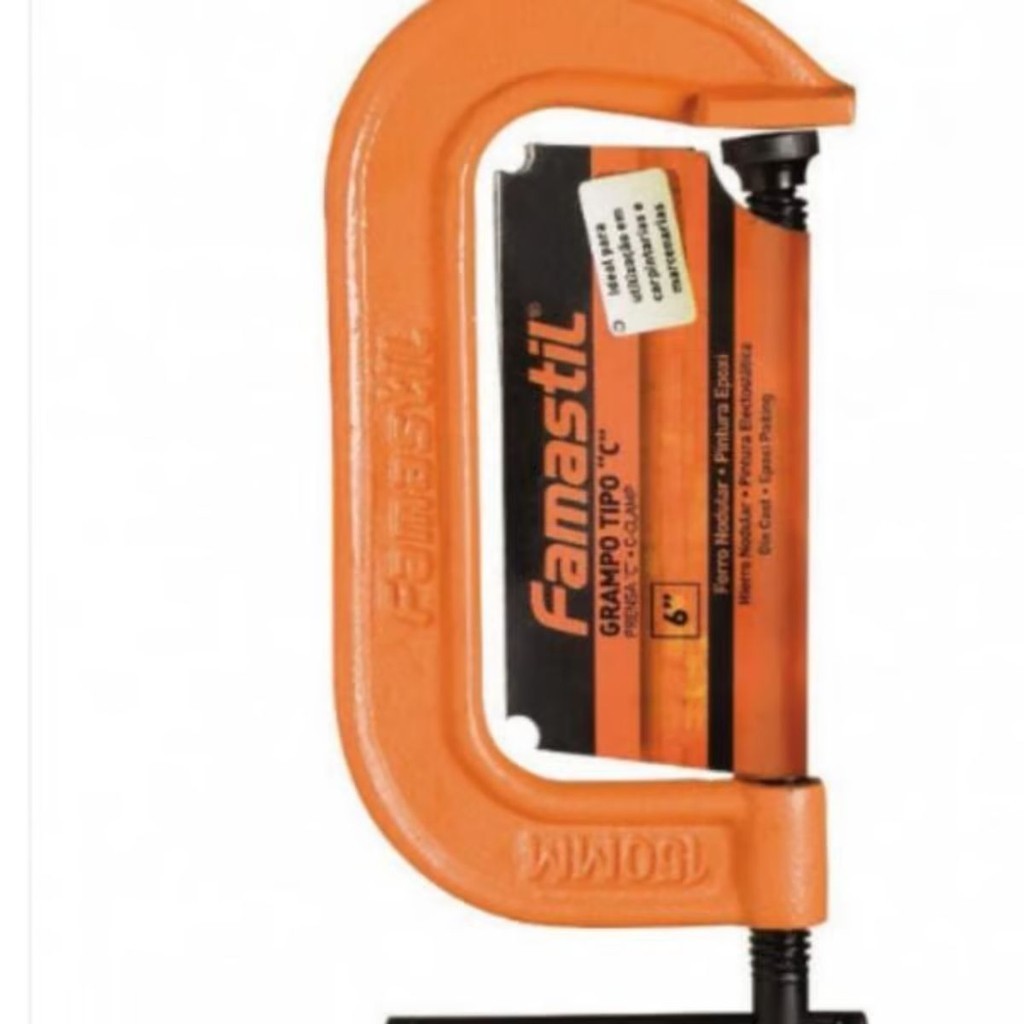 Grampo C para Carpinteiro Famastil 6" | fixação firme, estrutura resistente, ideal para marcenaria em Oferta na Shopee