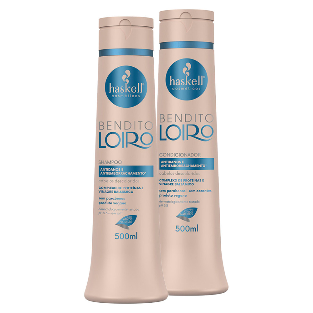 Kit Bendito Loiro Haskell Shampoo + Condicionador 500ml