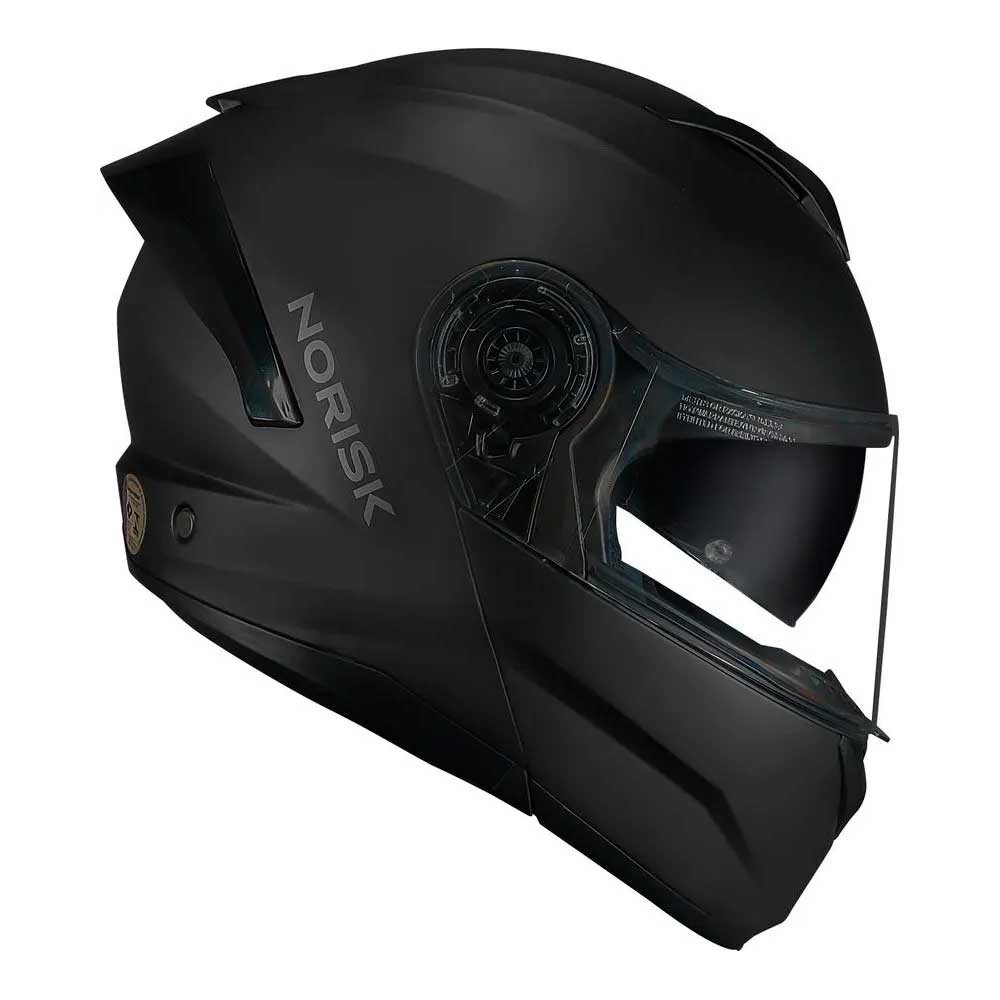 Capacete Escamoteável Force II Monocolor Preto Fosco Norisk