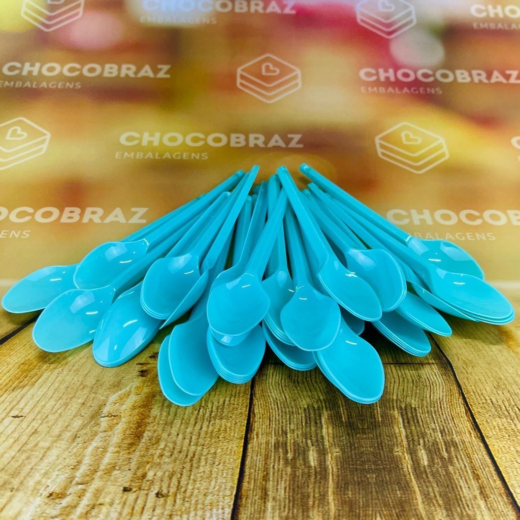 50~250 COLHER SOBREMESA AZUL TIFFANY BELLO FESTAS - Home & Living