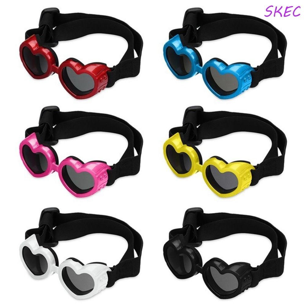 Óculos De Proteção UV Para Cães SKEC , Com Alça Ajustável , Sol Antiembaçantes Contra Vento Cachorros em Oferta na Shopee