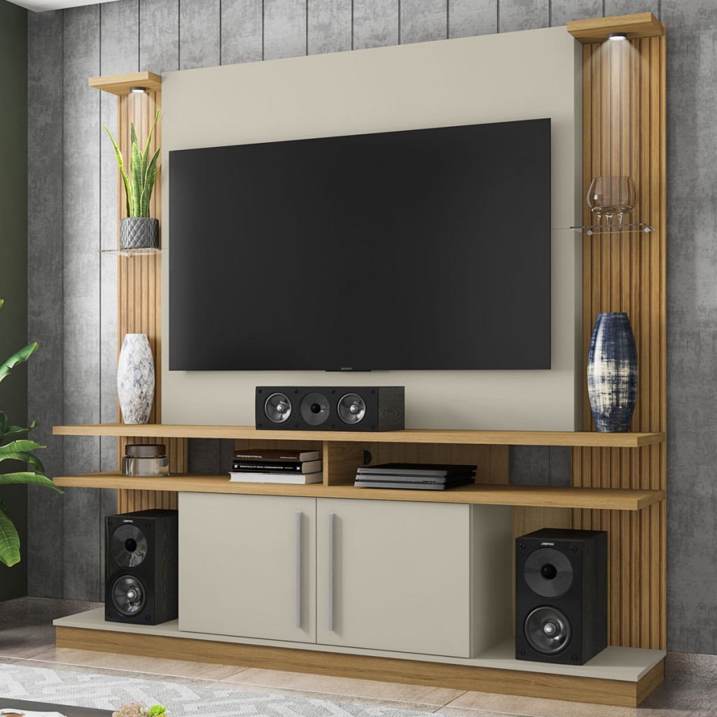 Estante para TV Até 60 Polegadas York com Led em Oferta na Shopee