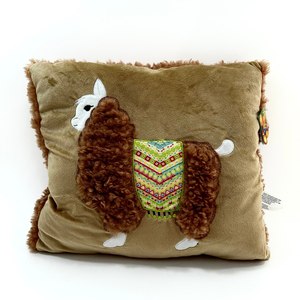 Almofada De Pelúcia Lhama Decorativa Com Pelo - Fizzy / Almofada Decorativa / Decoração de Ambiente em Oferta na Shopee