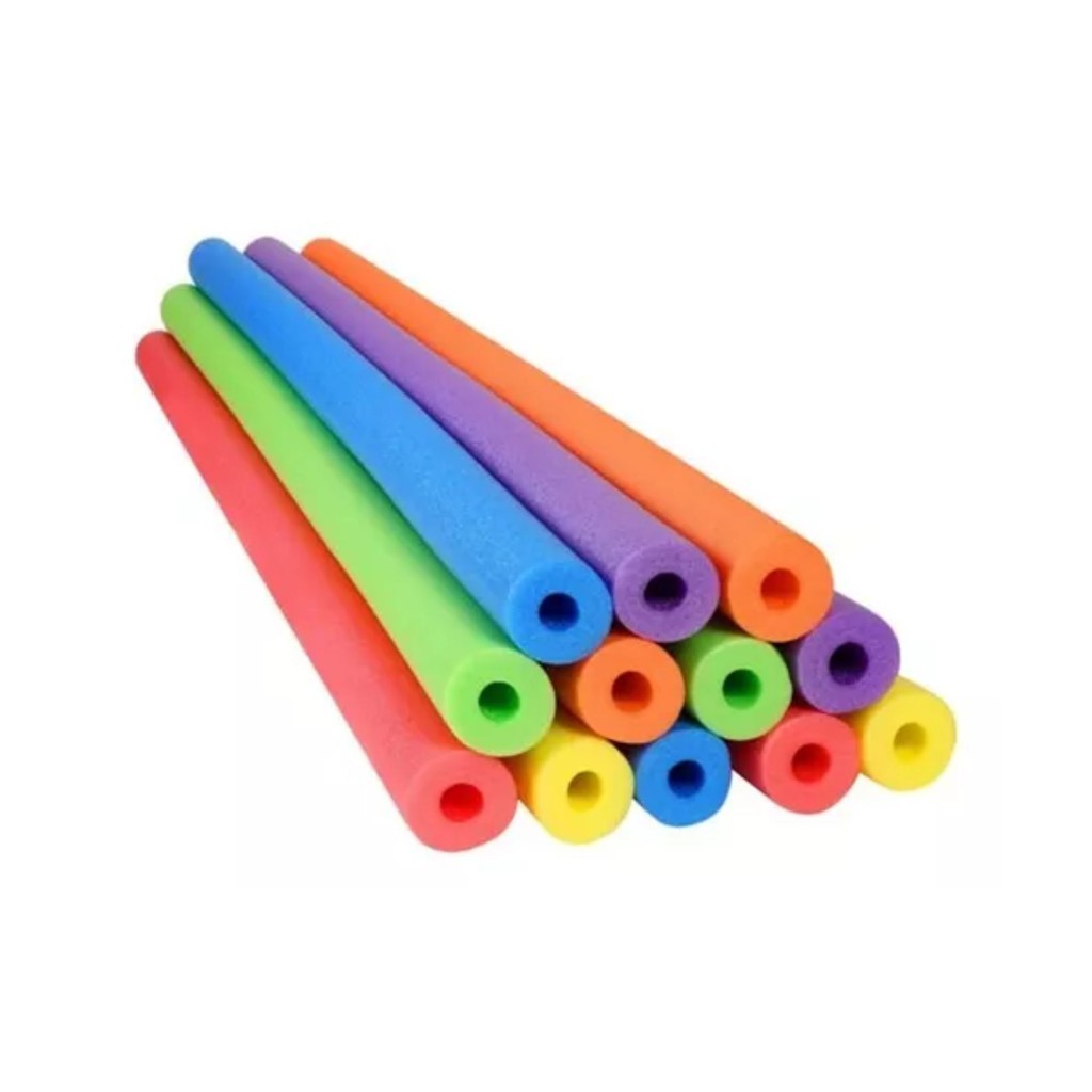 Kit Boia Macarrão Espaguete Flutuador Para Piscina Praia Flexível Versátil Resistente