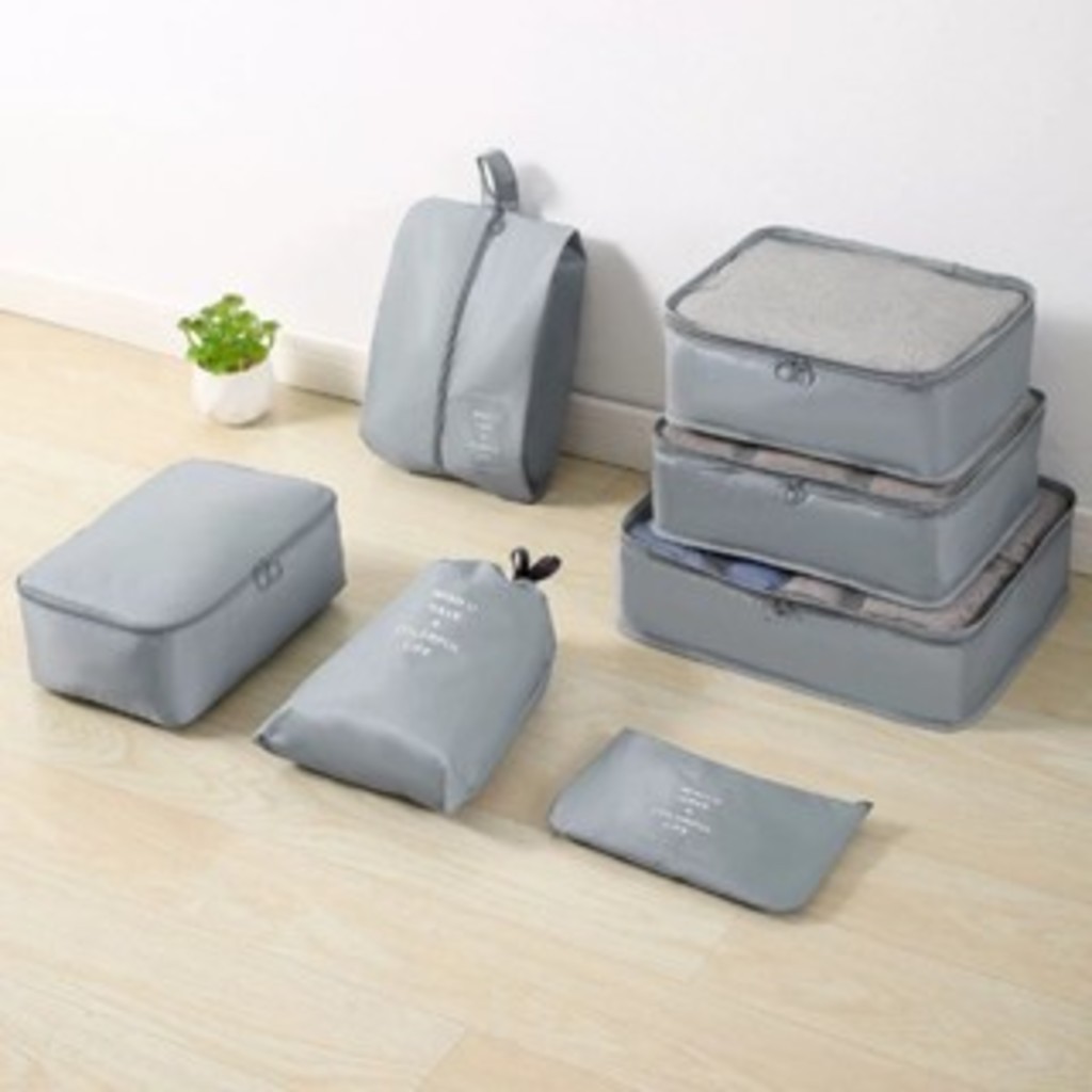 Detalhes do Kit 7/8 Peças Bolsa Organizadoras Para Mala