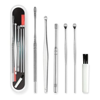 Limpador De Cera Do Ouvido com Pincel Limpeza e Estojo em Oferta na Shopee